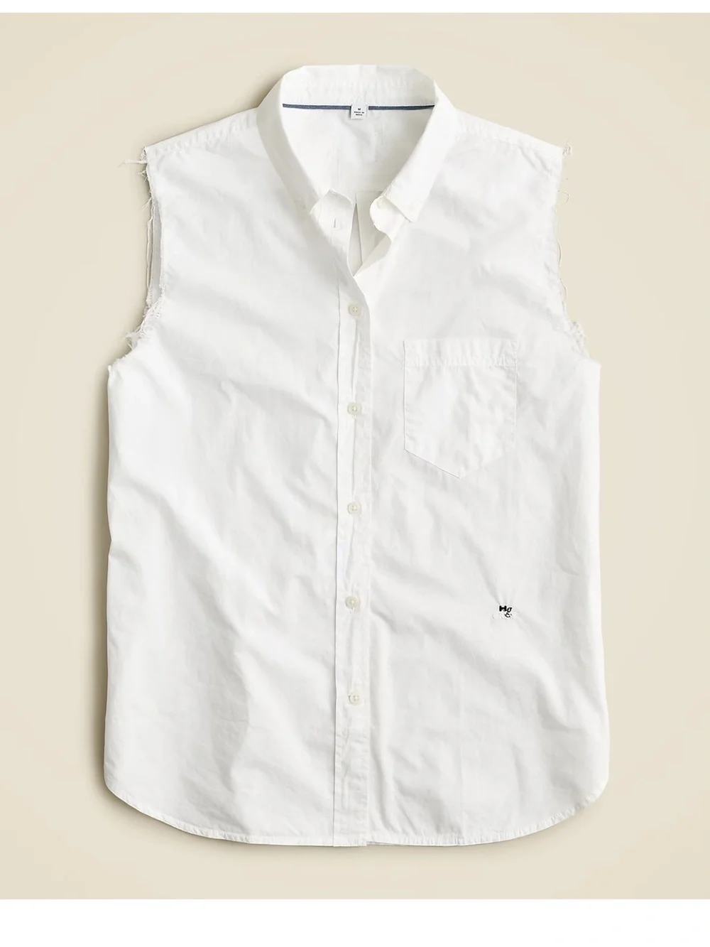 Limited-Edition Hommegirls for J Crew White Reworked  Button-Down Shirt NWOT